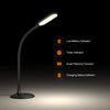 Gladle LED Desk Table Lamp | Daylight, Warm White, Dimmable, 360° Flexible Neck - Black - GL-LT001