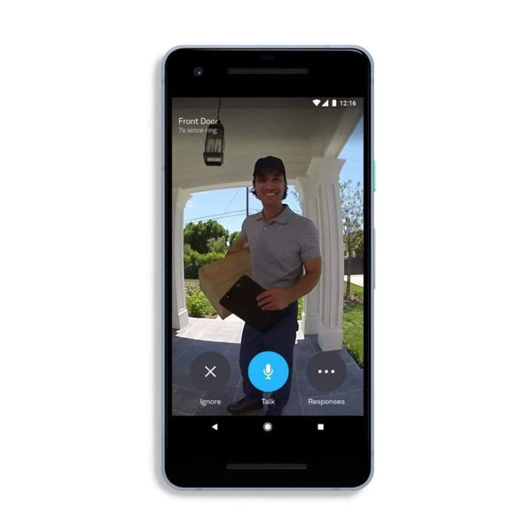 Google Nest Hello Video Doorbell Camera Wired with Night Vision, 160° View - NC5100GB (Refurbished)