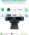 Aukey Full HD 1080p Webcam (USB) for Video Chat with Stereo Microphone - Black - PC-LM1E