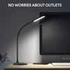 Gladle LED Desk Table Lamp | Daylight, Warm White, Dimmable, 360° Flexible Neck - Black - GL-LT001