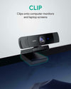 Aukey Full HD 1080p Webcam (USB) for Video Chat with Stereo Microphone - Black - PC-LM1E