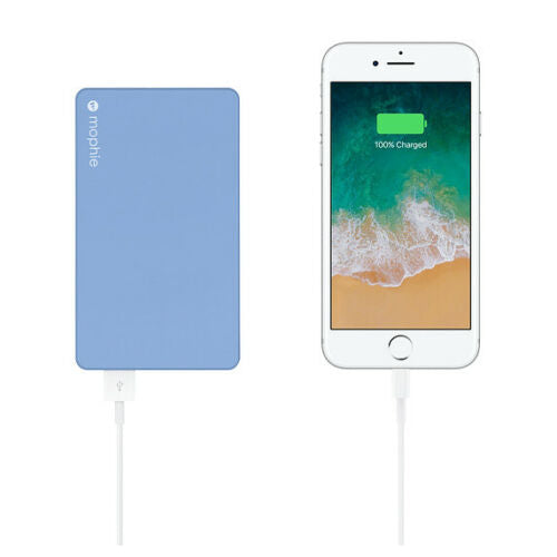 mophie Powerstation Mini (3,000mAh) Portable Power Bank Charger - Blue - 4124_PWRSTION-MINI-3K-SBLU-A