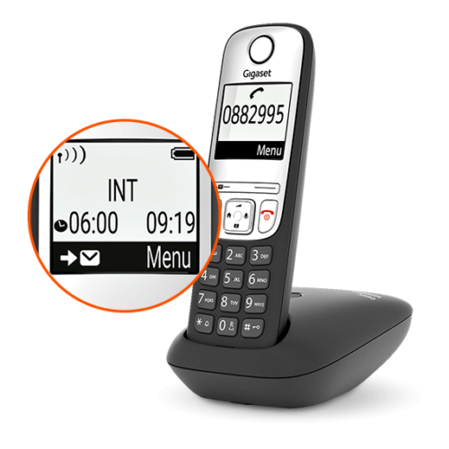 Gigaset A690A Cordless DECT Home Telephone with Answering Machine - Single, Duo or Trio