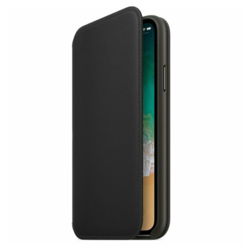 Apple Leather Folio Wallet Case for Apple iPhone X/XS - Black - MQRV2ZM/A