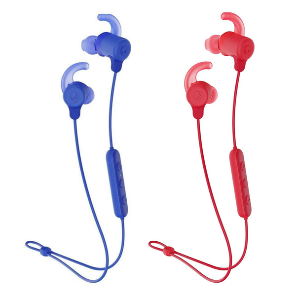 Skullcandy Jib+ Active Wireless In-Ear Headphones with Microphone - Red or Blue